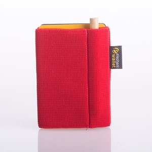 Monedero de mujer hecho a mano, titular de la tarjeta de crédito, billetera elástico, monedero slim, cartera minimalista, cartera de diseño moderno, monedero P, cartera de elefante