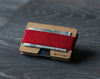 Wooden card wallet, credit card holder, men and women wallet, minimalist wallet, slim wallet, modern design wallet, N wallet