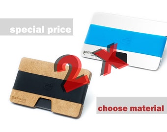 Minimalistische portefeuilles, creditcardhouder, houten portemonnee, alluminium portemonnee, slanke portemonnee, minimalistische portemonnee, N portemonnee