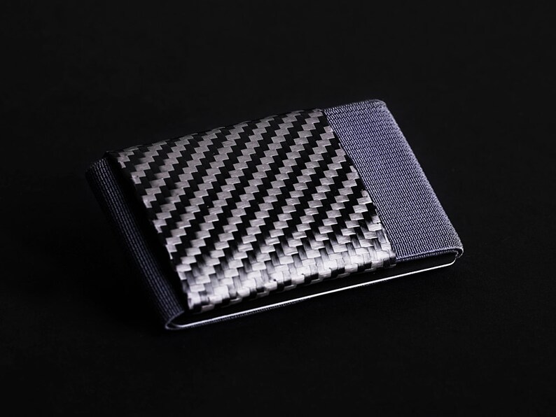 Men's carbon fiber wallet slim wallet business wallet Etsy