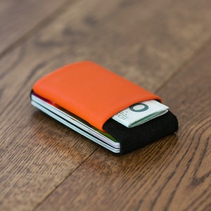 Minimalistische Leder Portemonnaie, Herren und Damen Geldbörse, schlanke Brieftasche, moderne Geldbörse, Design Geldbörse, LR Geldbörse, Elephant Wallet