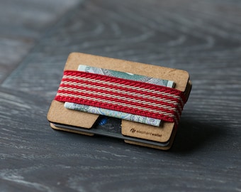 Wooden wallet, credit card holder, men's and women's wallet , slim wallet, minimalist wallet, modern design wallet, N wallet