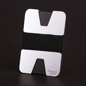 Carpeta de aluminio cartera de tarjeta de crédito, billetera para hombre y mujer, monedero moderno, carpeta del diseño, X carpeta, carpeta de elefante