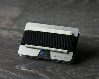 Aluminum wallet, credit card wallet, men's and women's wallet, slim and minimalist, modern design wallet, N wallet, Elephant Wallet
