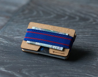 Wooden slim wallet, credit card wallet, women's and men's wallet, minimalist and slim wallet, modern design wallet,  N wallet