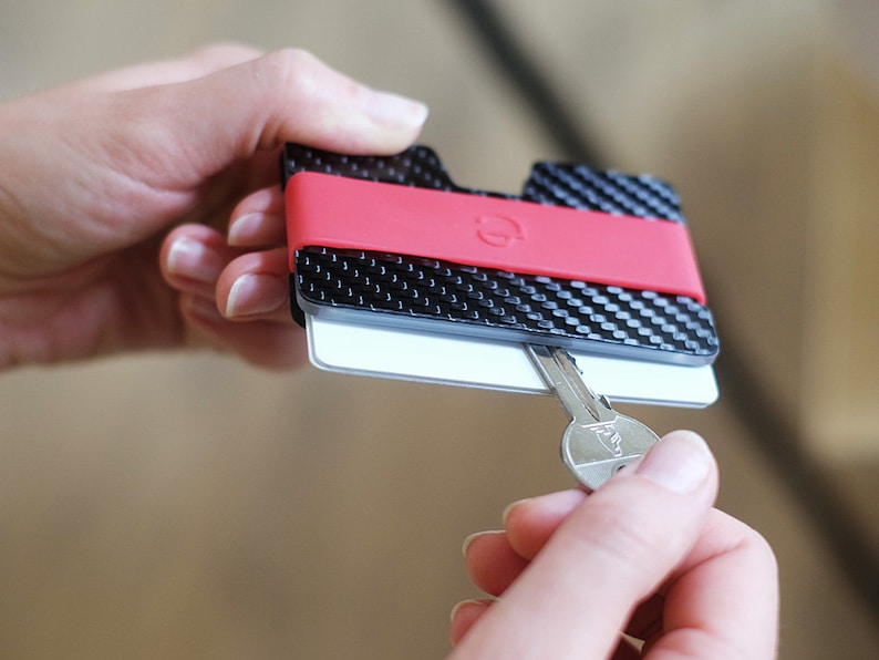 Aluminum Wallet Key Wallet Insert Key Credit Card Wallet Etsy