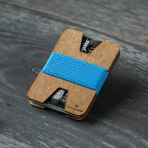 Portafoglio sottile in legno, portafoglio per carte di credito, portafoglio da uomo e da donna, portafoglio minimalista, portafoglio dal design moderno, portafoglio X, portafoglio elefante
