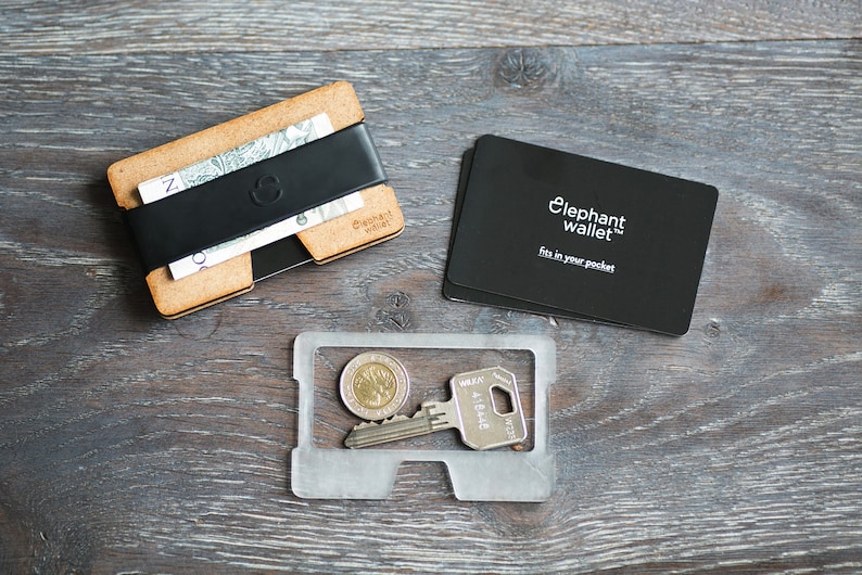 Two slim wood wallets, credit card holder, wood wallet, minimalist wallet, N wallets image 3