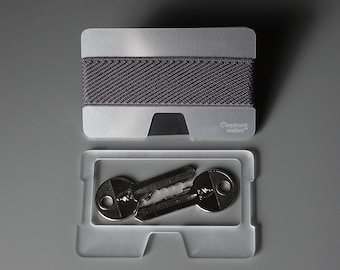 Metal wallet, credit card wallet, mens and womens wallet, aluminum wallet, slim wallet, minimalist wallet, modern wallet, N wallet