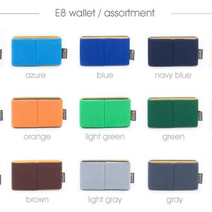 Coins wallet, key wallet, credit card wallet, womens wallet, mens wallet, elastic wallet, slim and minimalist, E8 wallet, Elephant Wallet image 5