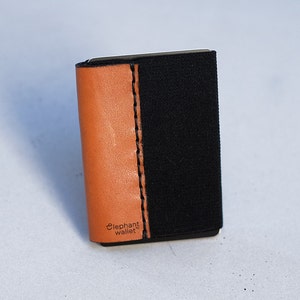 Minimalist leather wallet, men's and women's wallet, slim wallet, modern wallet, design wallet, Leather 1.0 wallet, Elephant Wallet