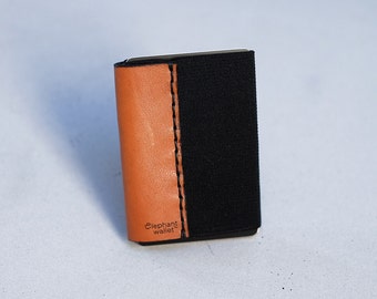 Minimalist leather wallet, men's and women's wallet, slim wallet, modern wallet, design wallet, Leather 1.0 wallet, Elephant Wallet