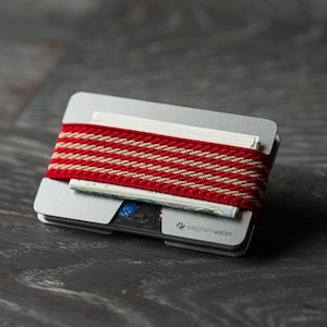 Metalen portemonnee, creditcardportemonnee, heren- en damesportemonnee, aluminium slank en minimalistisch, modern designportemonnee, N-portemonnee, olifantenportemonnee
