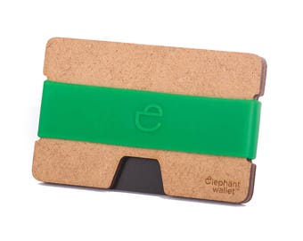 Thin wallet, mother's day wallet, women's and men's wallet, minimalist and slim design, modern design wallet, N wallet, Elephant Wallet