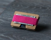 Wooden wallet, credit card wallet, women's and men's wallet, minimalist slim wallet, modern design wallet, N wallet, Elephant Wallet