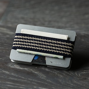 Metalen herenportemonnee, creditcardportemonnee, dunne portemonnee, aluminium slanke portemonnee, minimalistische portemonnee, modern designportemonnee, N-portemonnee