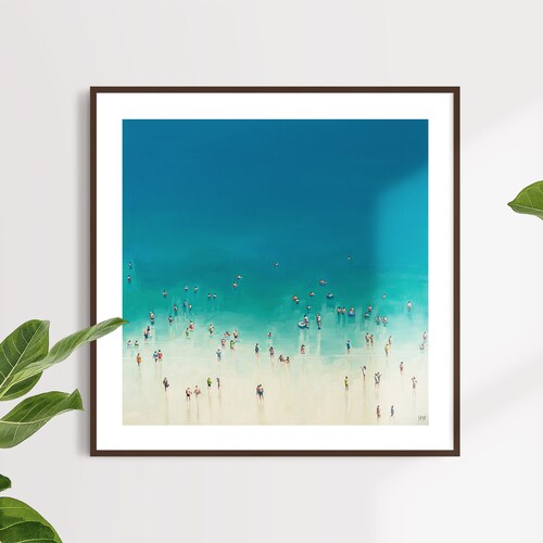 Isle of Wight Coastal Beach Art Print of Original Oil Painting Etsy