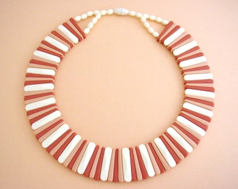 AVON - Necklace « Sirocco Stick»  series from 1988 Neo Deco style