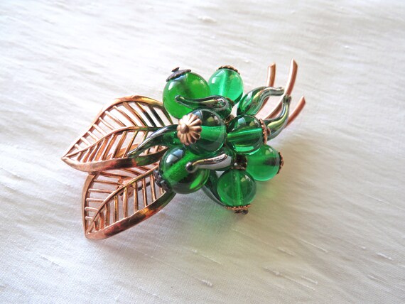 Broche Vintage Louis Rousselet - Verre - Occasion Authentique