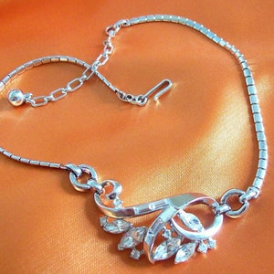 Vintage TRIFARI Alfred Philippe kristall virvelhalsband, 1953