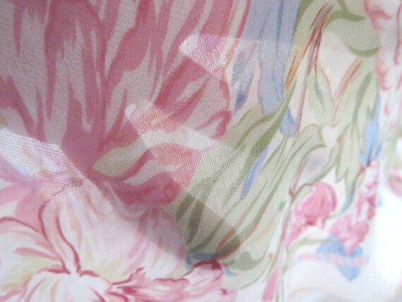 NINA RICCI – Sheer silk square scarf ivory colore… - image 5