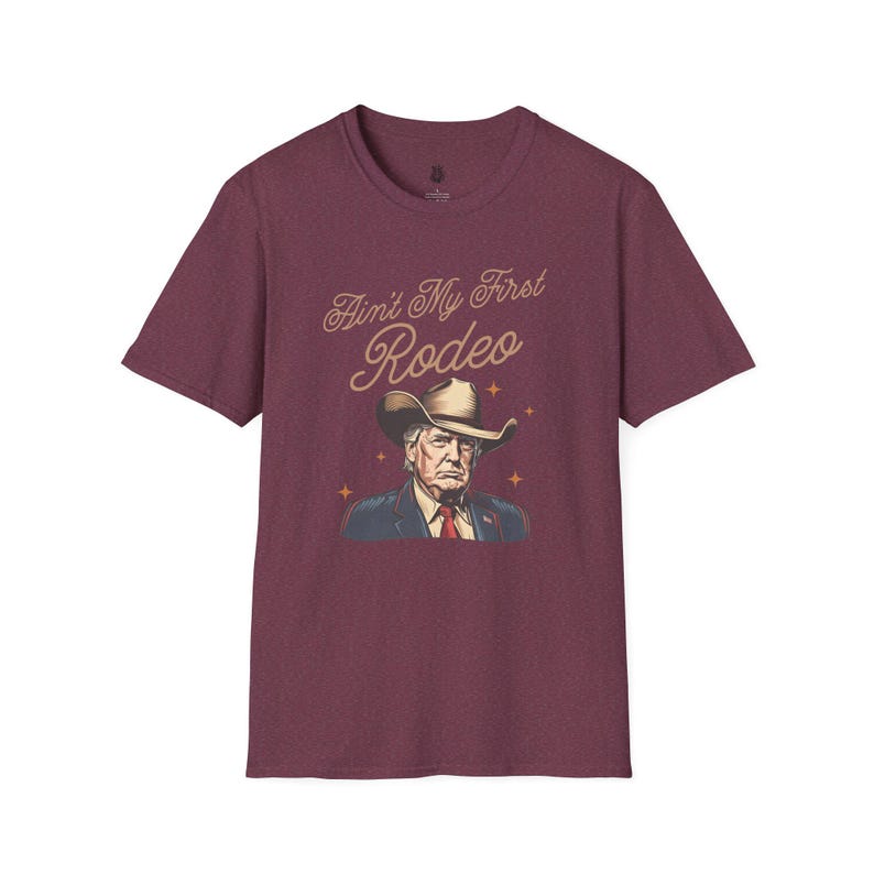 Ain't My First Rodeo Trump Shirt, MAGA Shirt, Rodeo Apparel, Western Donald Trump Cowboy Shirt, Funny Conservative shirt, Republican Gift image 9