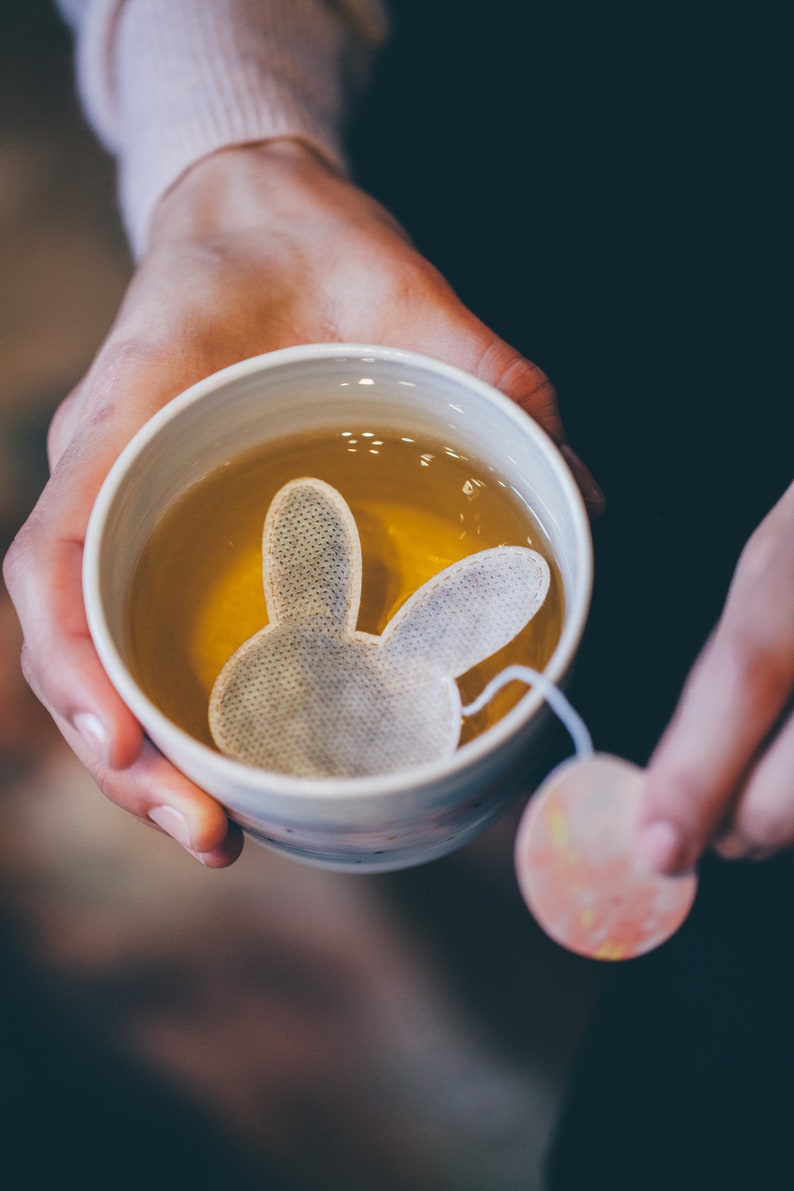 Bunny Shaped tea bags / Easter Tea Bags / rabbit tea Etsy