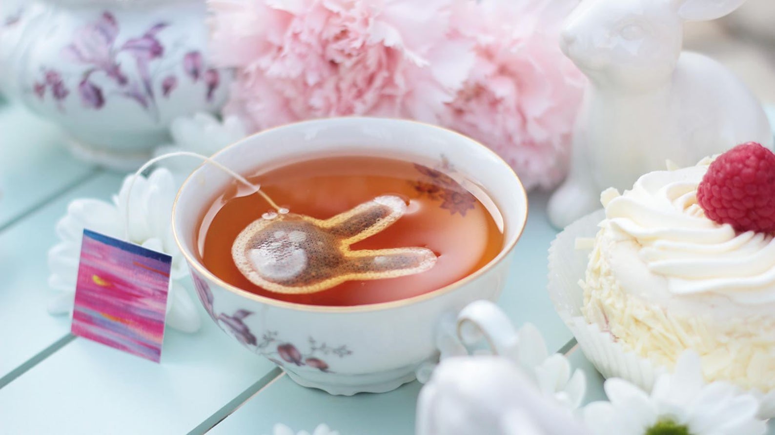 Bunny Shaped tea bags / Easter Tea Bags / rabbit tea Etsy