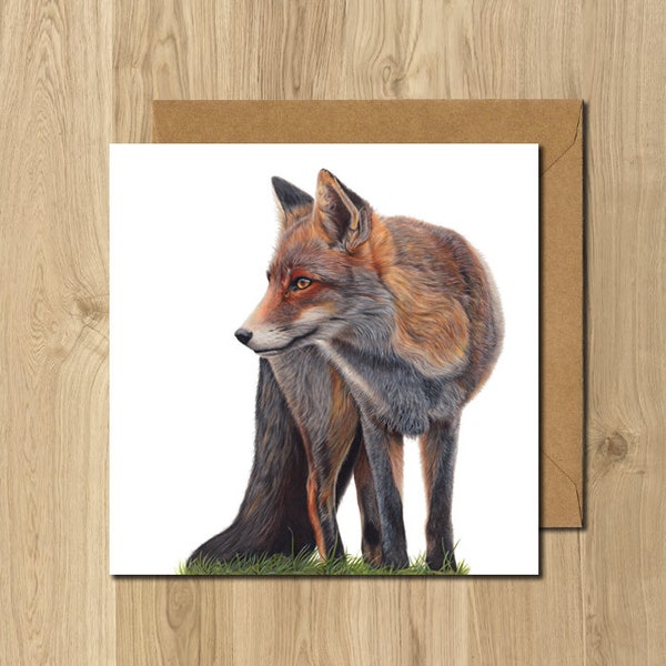 Fox Animal Artist Greeting Card