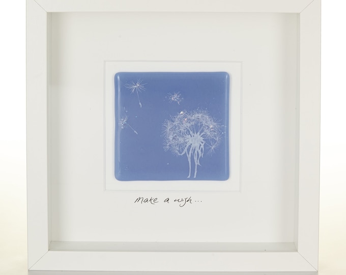 Make a Wish - Screen-Printed Glass Dandelion picture