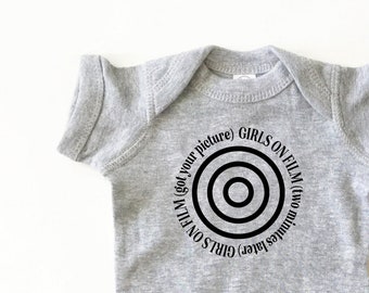 Girls on Film Duran Duran - infant shirt.  Cute baby shirt! Hand drawn design!