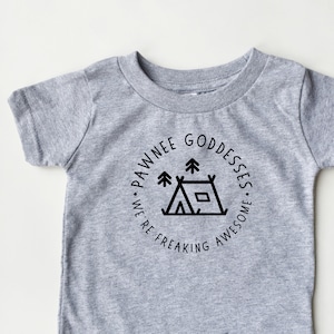 Pawnee Goddess Parks and Rec.  Cute toddler shirt! Hand drawn design!