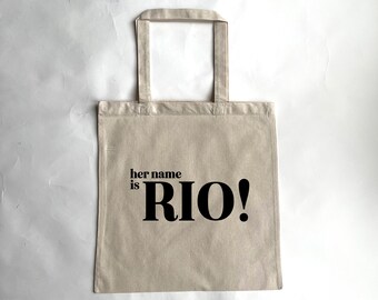 Her Name Is Rio! Duran Duran - tote bag gift birthday christmas host or hostess gift