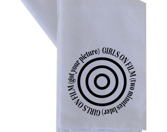 Girls on Film Duran Duran kitchen towel family christmas birthday family gift minimalist design house decor