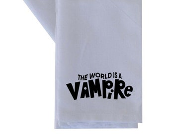 The World Is A Vampire - The Smashing Pumpkins kitchen towel family christmas birthday family gift minimalist design house decor