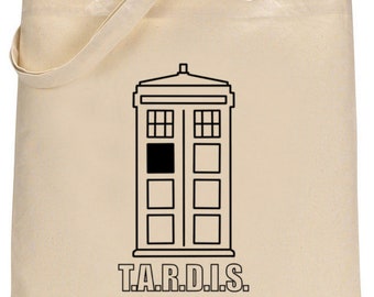 TARDIS Doctor Who - tote bag gift birthday christmas host or hostess gift