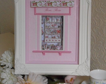 ROSIE, ROSIE - miniature shabby chic shop window in 1/12th scale