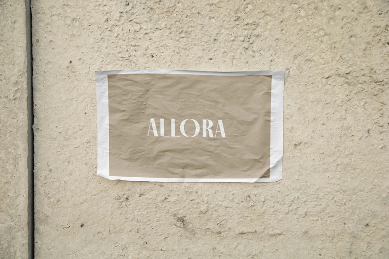 ALLORA Italian Saying Poster Digital Download 24x36 Neutral Wall Art