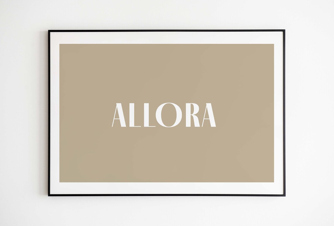 ALLORA Italian Saying Poster - Digital Download 24x36 - Neutral Wall ...