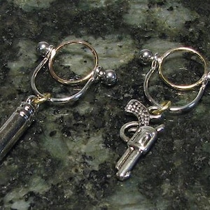 Charming One – A Pair of Handmade Non-Pierced Nipple Rings