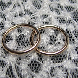 Basic Ring – Pair of handmade, Non-pierced nipple rings