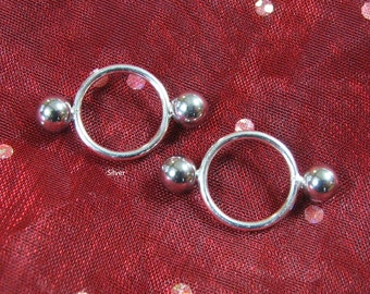 Pair of Fake Post style Non-pierced Nipple Rings