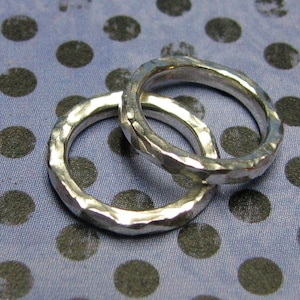 Hammered Ring – Pair of Handmade Non-Pierced nipple rings