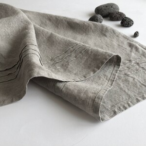 Linen bath towel- large sauna/ spa towel- natural color linen towel- eco friendly linen- bathroom favors- gift image 3