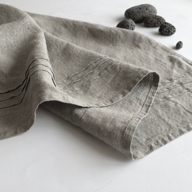 Linen bath towel- large sauna/ spa towel- natural color linen towel- eco friendly linen- bathroom favors- gift image 3