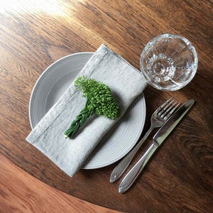 Set of 4 linen napkins rough linen historical linen napkin kitchen linens eco friendly table serving handmade napkins table linens image 1