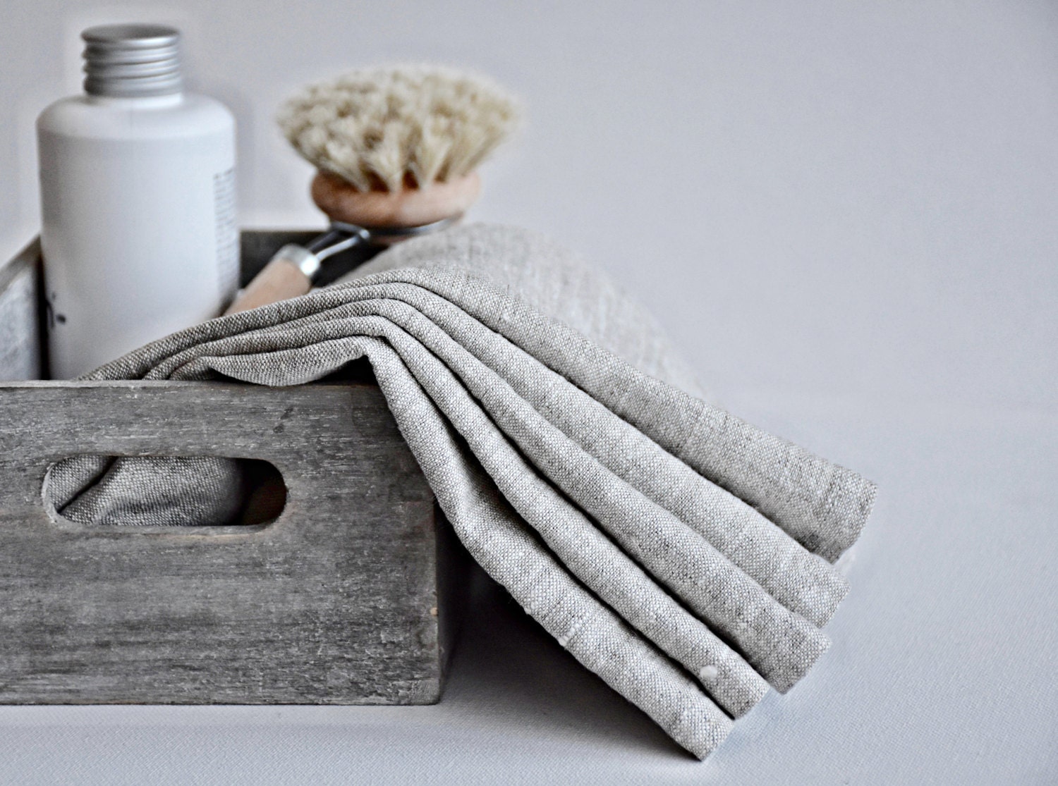 White Linen Hand Towels Small Set of Small Plain Linen Etsy UK
