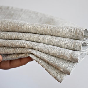 Linen hand towels small- set of plain linen towels .