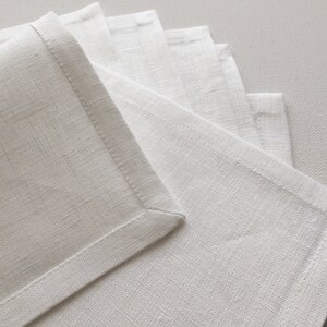 Linen napkins, Table napkins set of 10, Pure linen fabric, Easter napkins, Chic table decor, Handmade napkins, Dining table serving napkins image 8