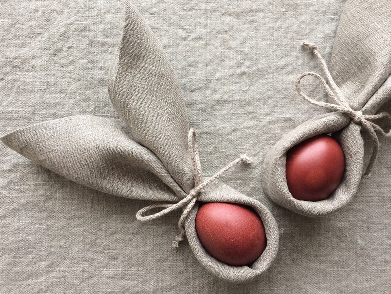 Natural Linen Napkin easter Napkins Set Occasion Etsy Ireland
